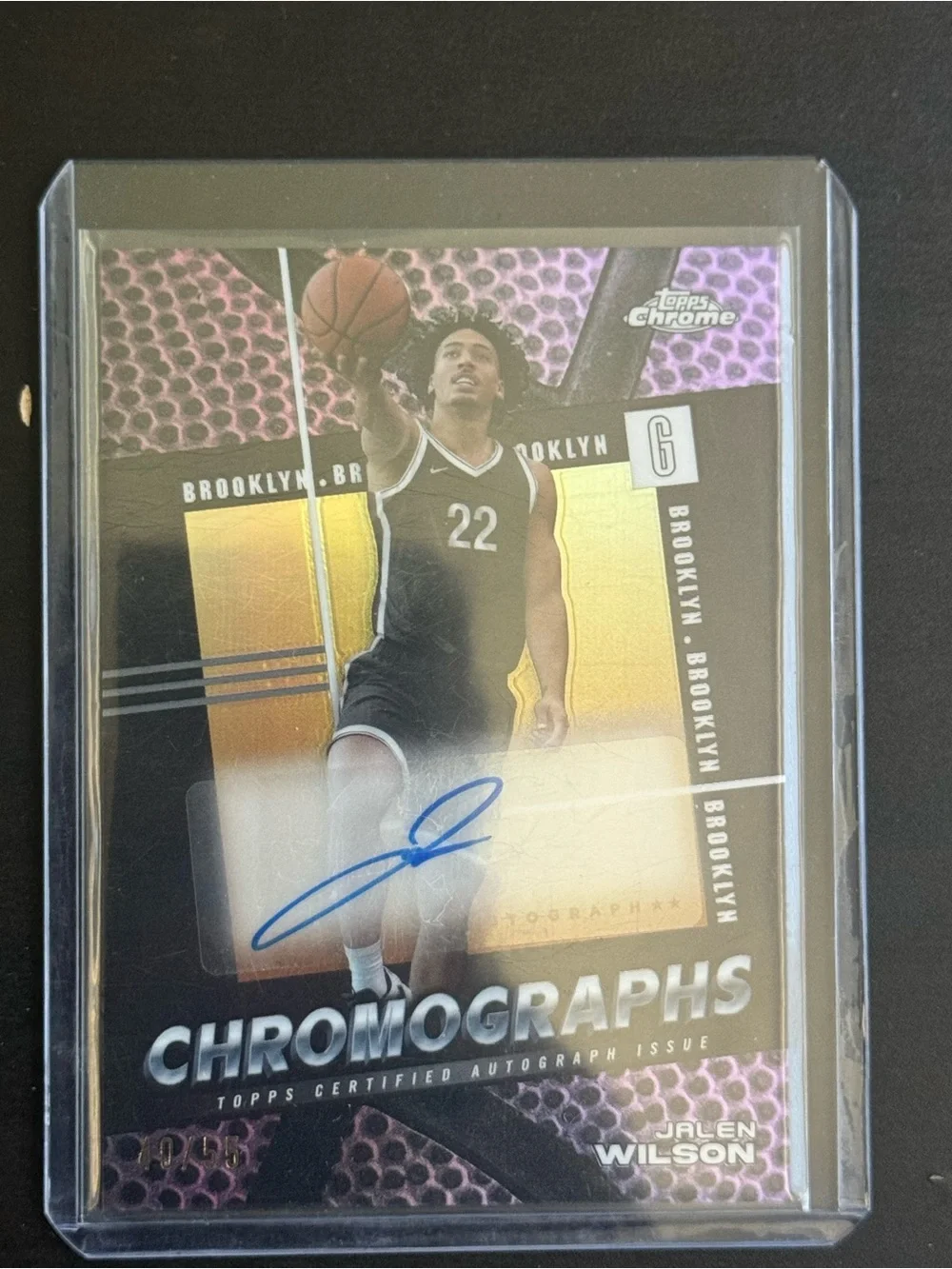 Jalen Wilson Auto 2024-25 Topps Chrome - Chromographs /55
